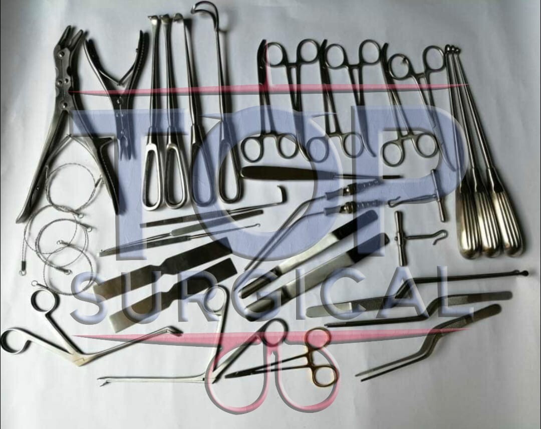 Basic Craniotomy Set of 40 Pcs Surgical Spine Orthopedic Instruments