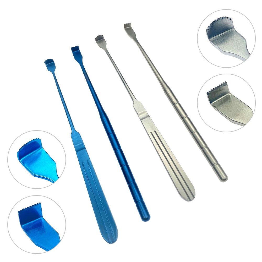 Pull Eyelid Hook Straight Curved Teethed Retractors Pull Hook Skin Retractor 1pc