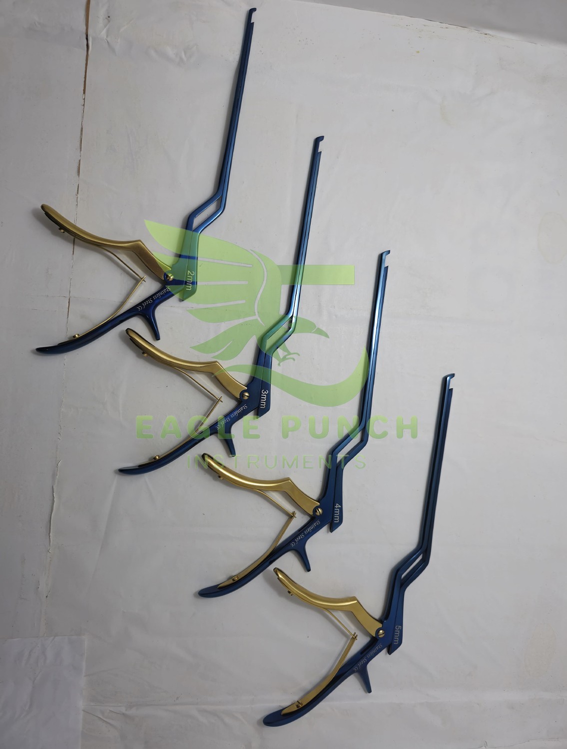 Kerrison Bayonet Bone Spine Rongeur, Surgical Orthopedic Instruments Set of 4 pc