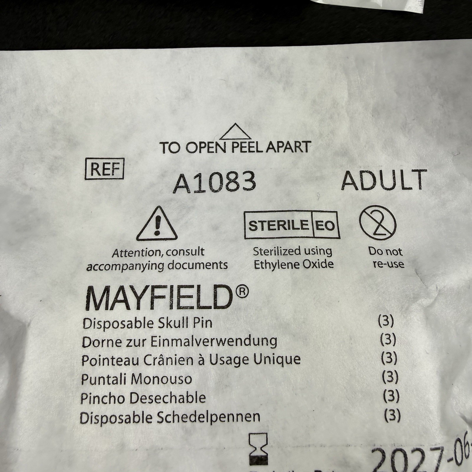 Integra Mayfield Disposable Skull Pin Lot of 9 Brand New In Package