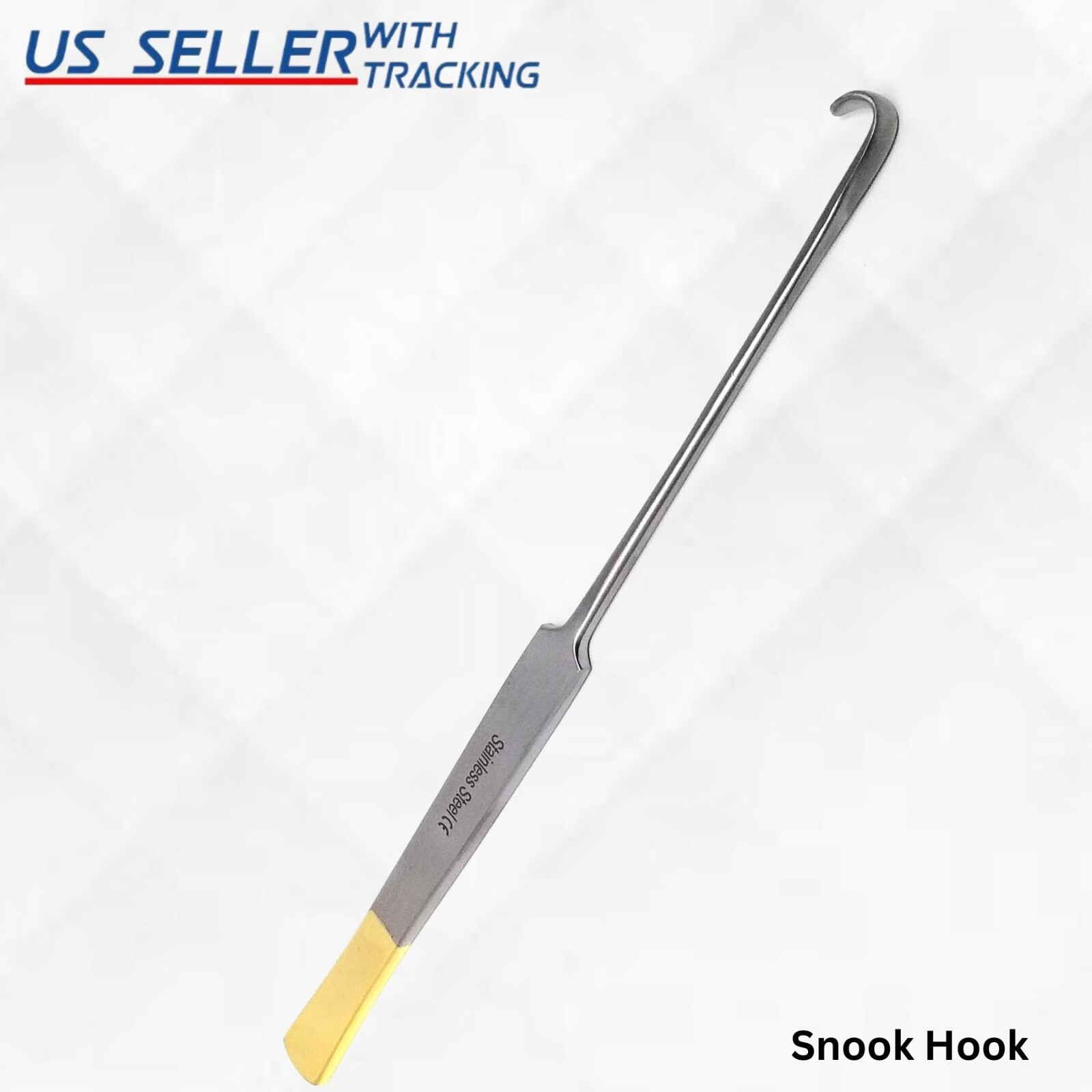 Premium Gold Handle Spay Snook OVERIECTOMY Hook Surgical Veterinary Instruments