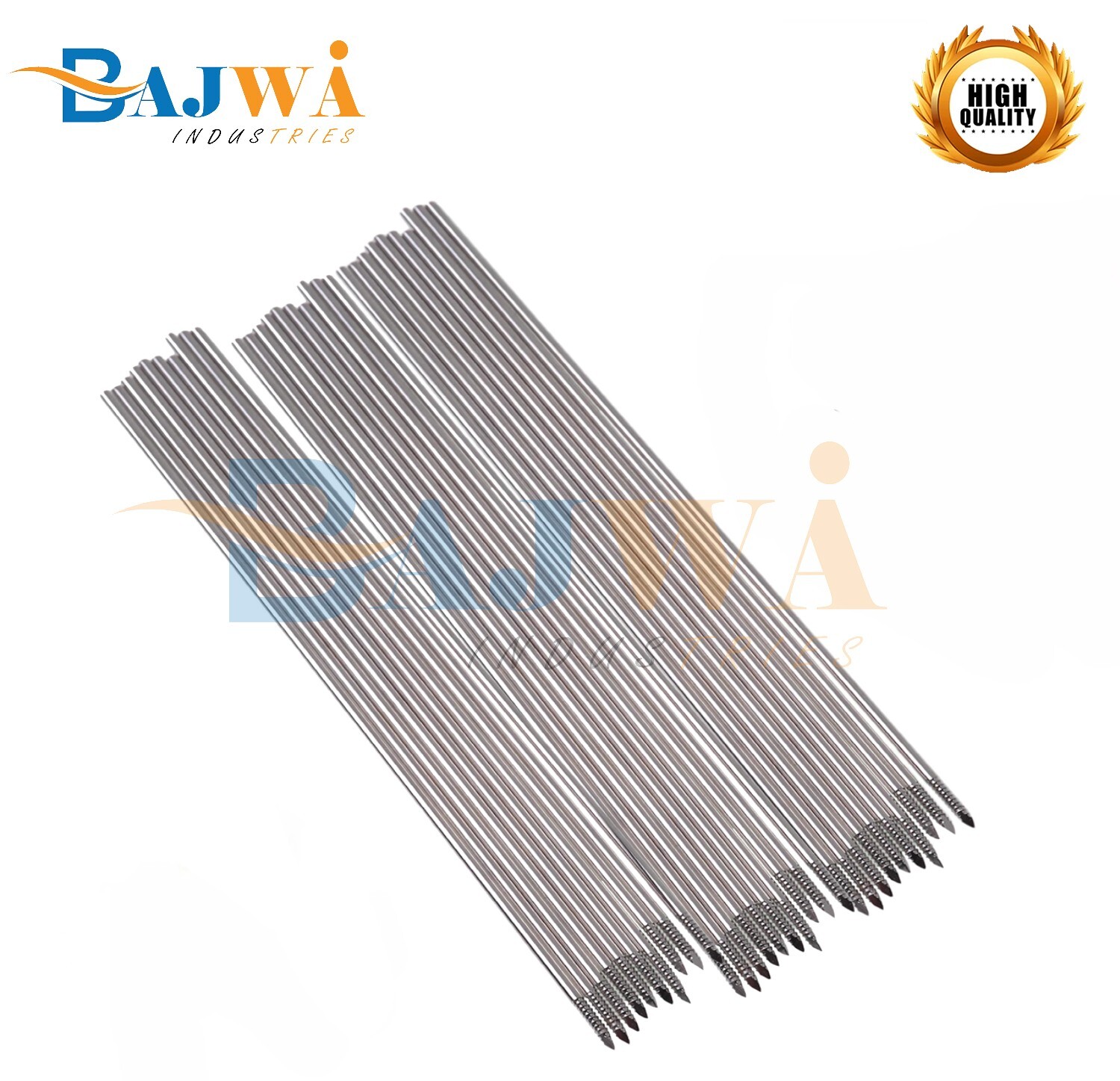 50pcs Orthopedic Kirschner Threaded K-Wire 1.0mm Kirschner Wire Pins Veterniary