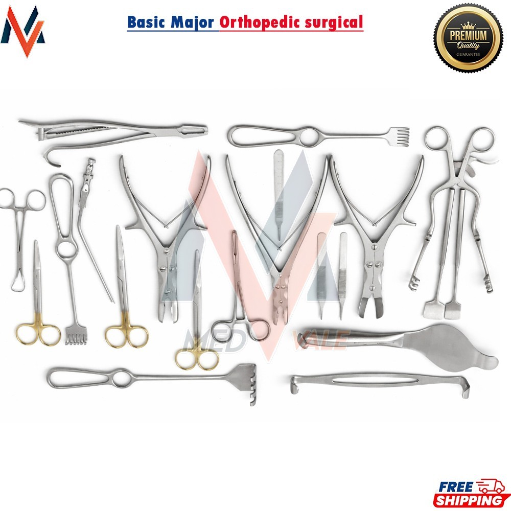Basic Major Orthopedic surgical Instruments Set Of 21 Pcs