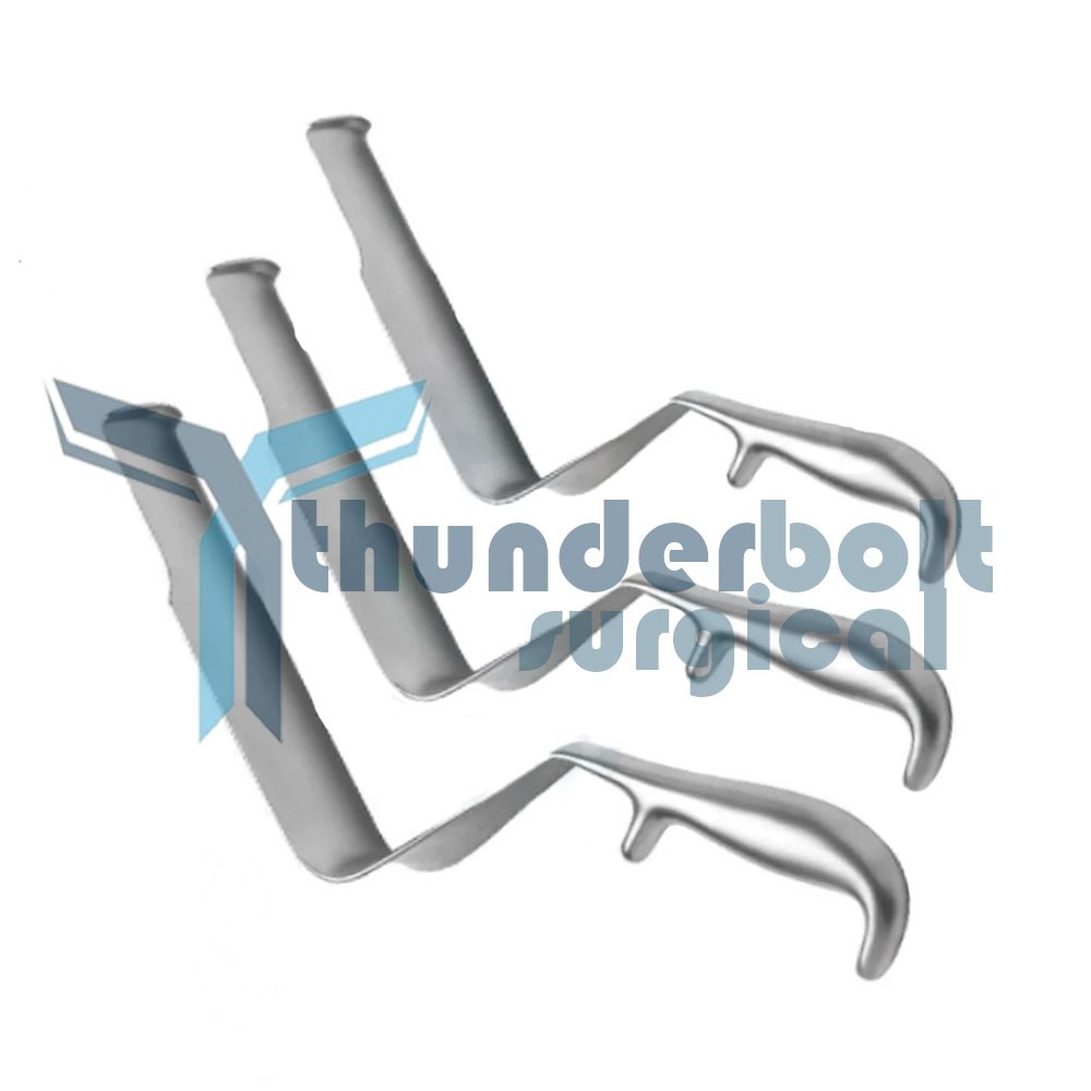 ST Mark Pelvis Retractor Deep Surgery Set Of 3Pcs Orthopedic Surgical Instrument