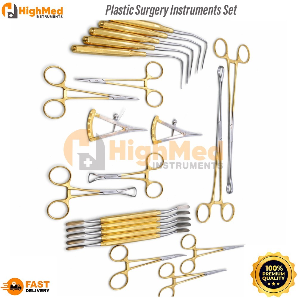 Plastic Surgery Instruments Set Of 21 Pcs