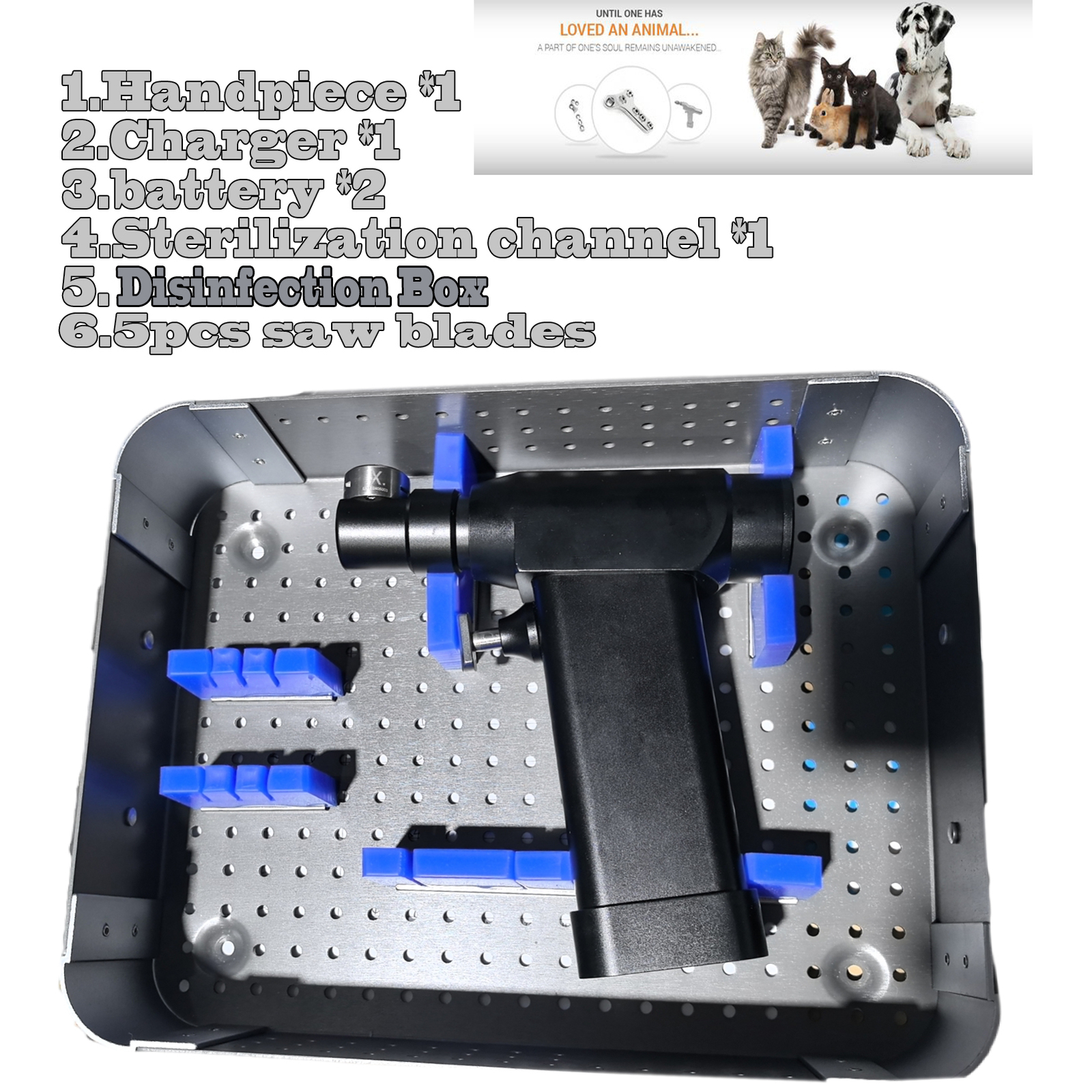 Autoclavable Orthopedic Oscillating Saw Cutting Bone Pet Mini Oscillating Saw