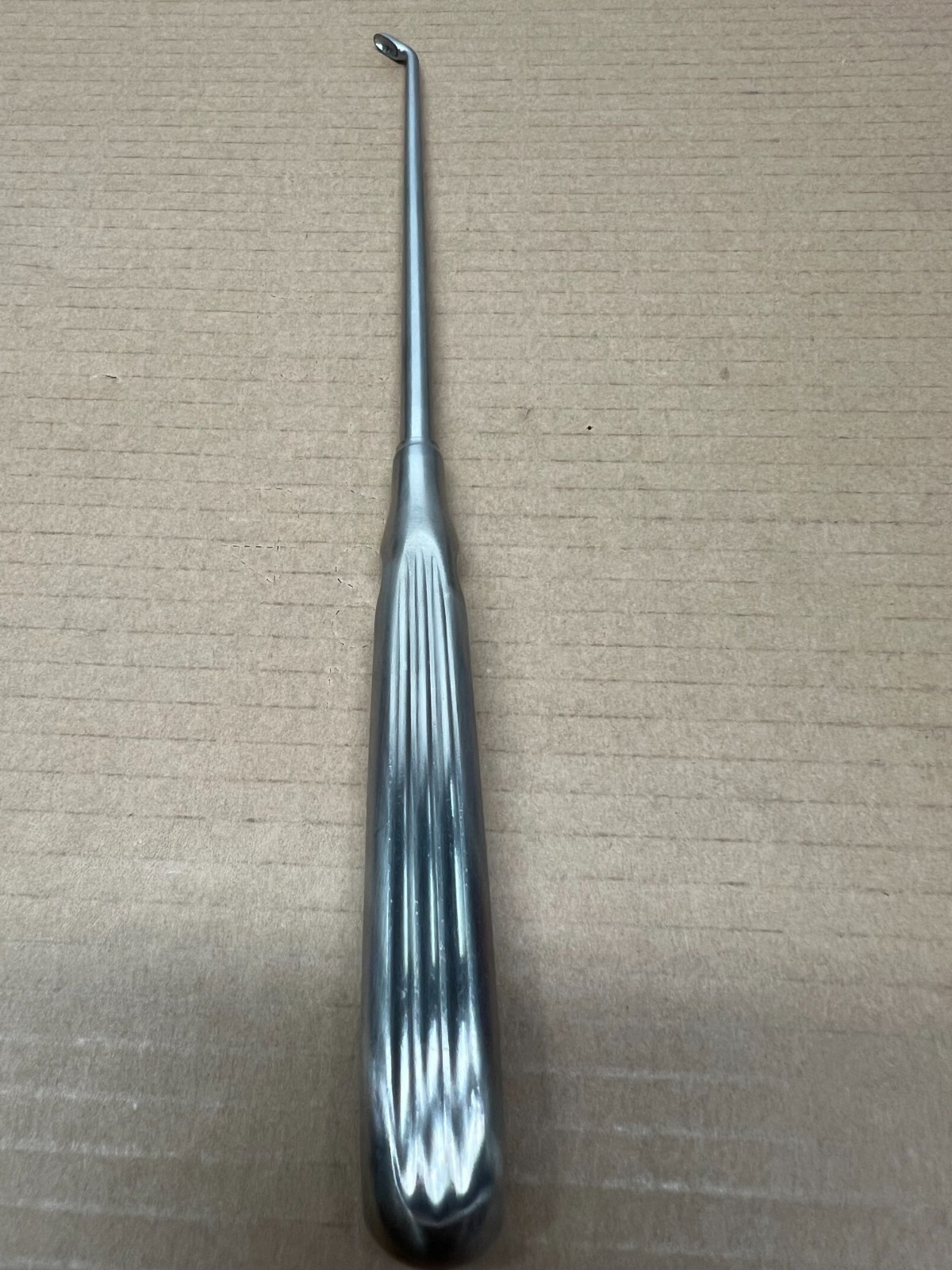 Codman 23-1002 Scoville Ruptured Disc curette, angled, 10″ overall length