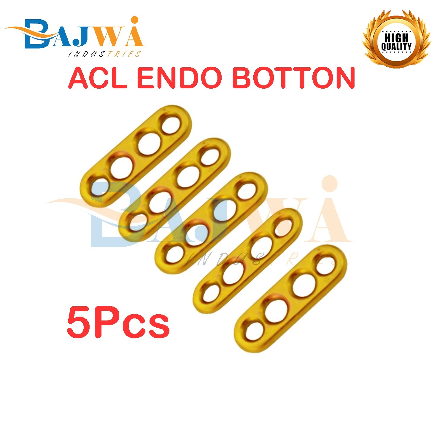 ACL Endo Button 4 holed Surgical Instruments 5pcs