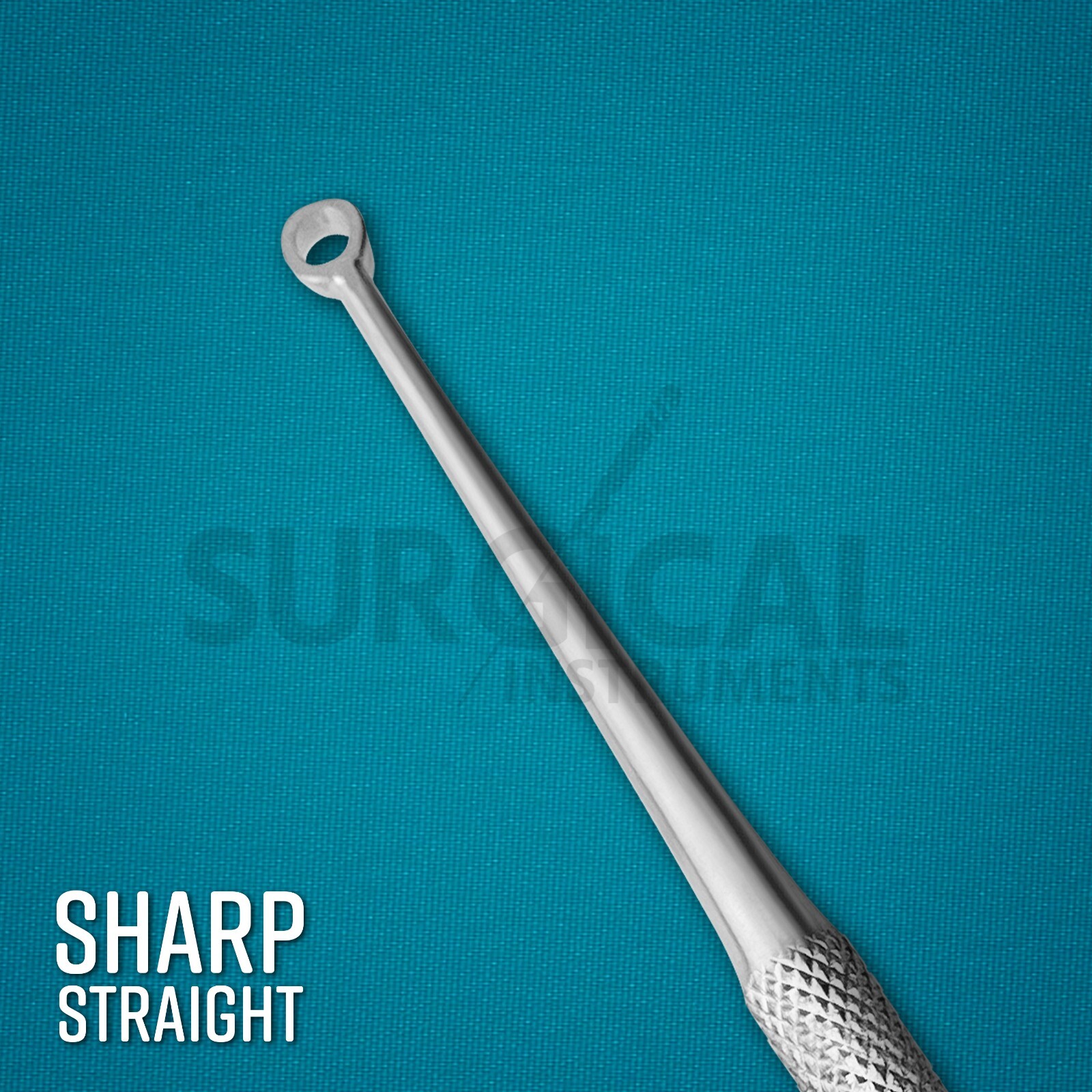 5 Buck Ear Curettes Surgical Veterinary Instruments Straight Sharp German Grade