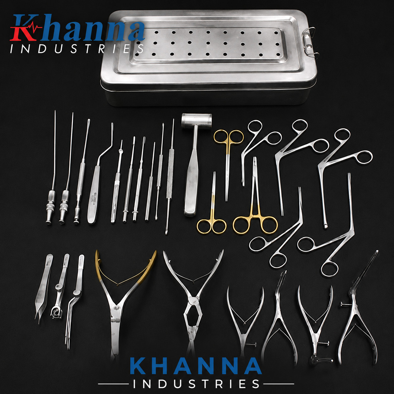 Septoplasty Instruments Set 28 Pcs Nasal Surgery Instrument Set German Quality
