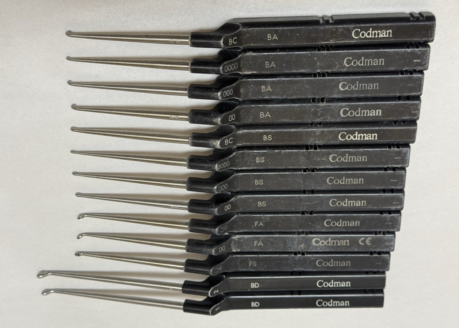 Lot of 13 Codman Karlin Curette Bone Dental Surgical Tools