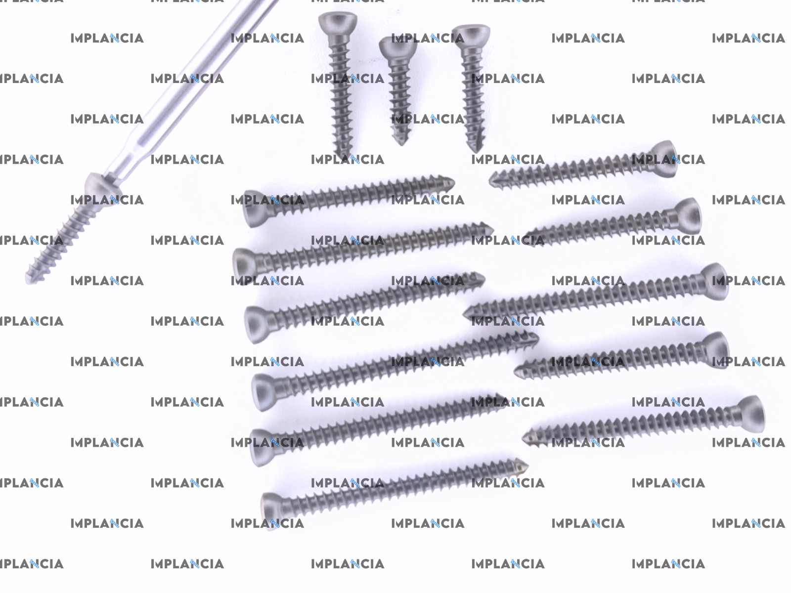 Cortex Self-Tapping 4.5mm Screws Hex 20mm-56mm Length 51 Pcs Titanium Grade V