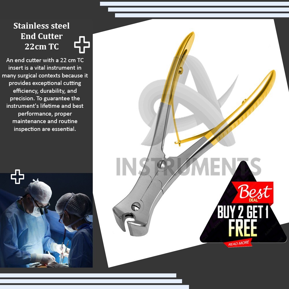 Pin & Wire Cutter Ortho Front End 22 cm (8¾”) Ø=1.5 mm Stainless Steel