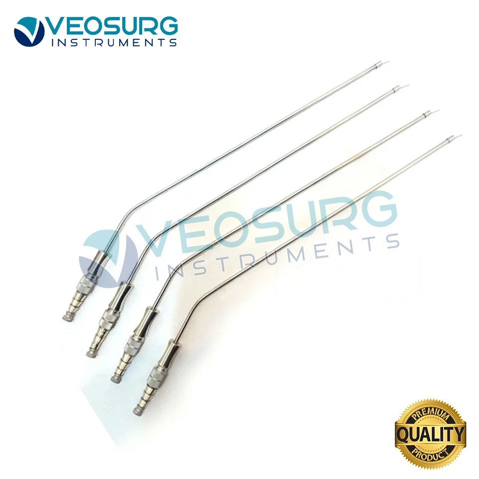 Frazier Suction Tube 10FR Atraumatic Tip Instruments 10 Inch Long 4pcs Set