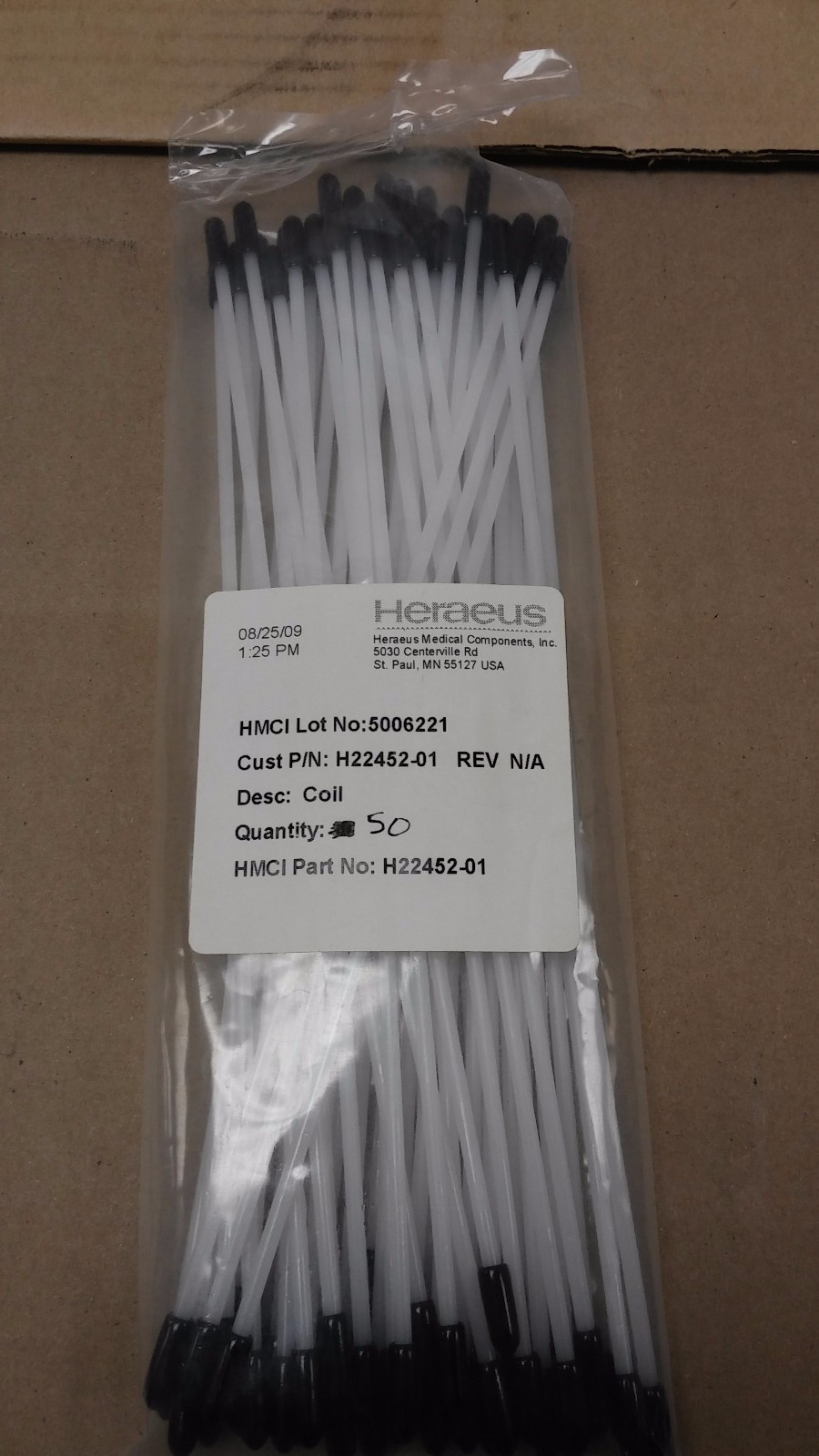 HERAEUS H22452-01 Coil Guidewire Lot of 50