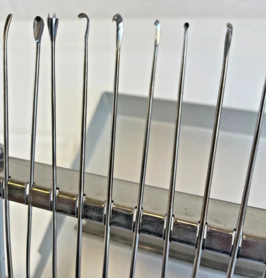 20 Piece V. Mueller Transphenoidal Dissector Instrument Set w/ Case Neurology