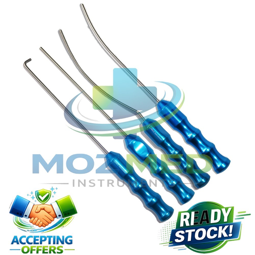 Viterbo’s Surgical Dissector Set 4pcs Facelift Gliding Brow Lift Plastic Surgery