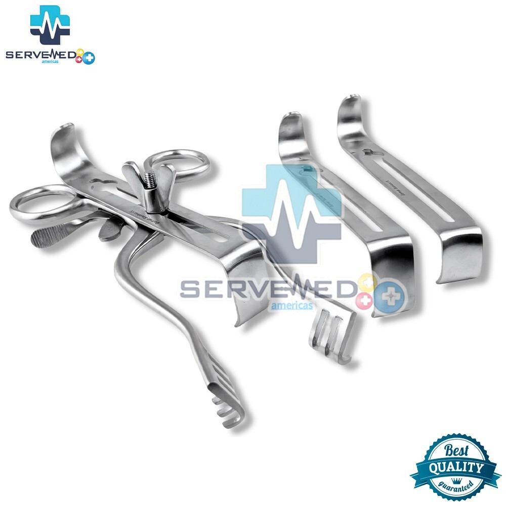 Henley Self Retaining Retractor With 3 Center Blades Surgical Orthopedics A+