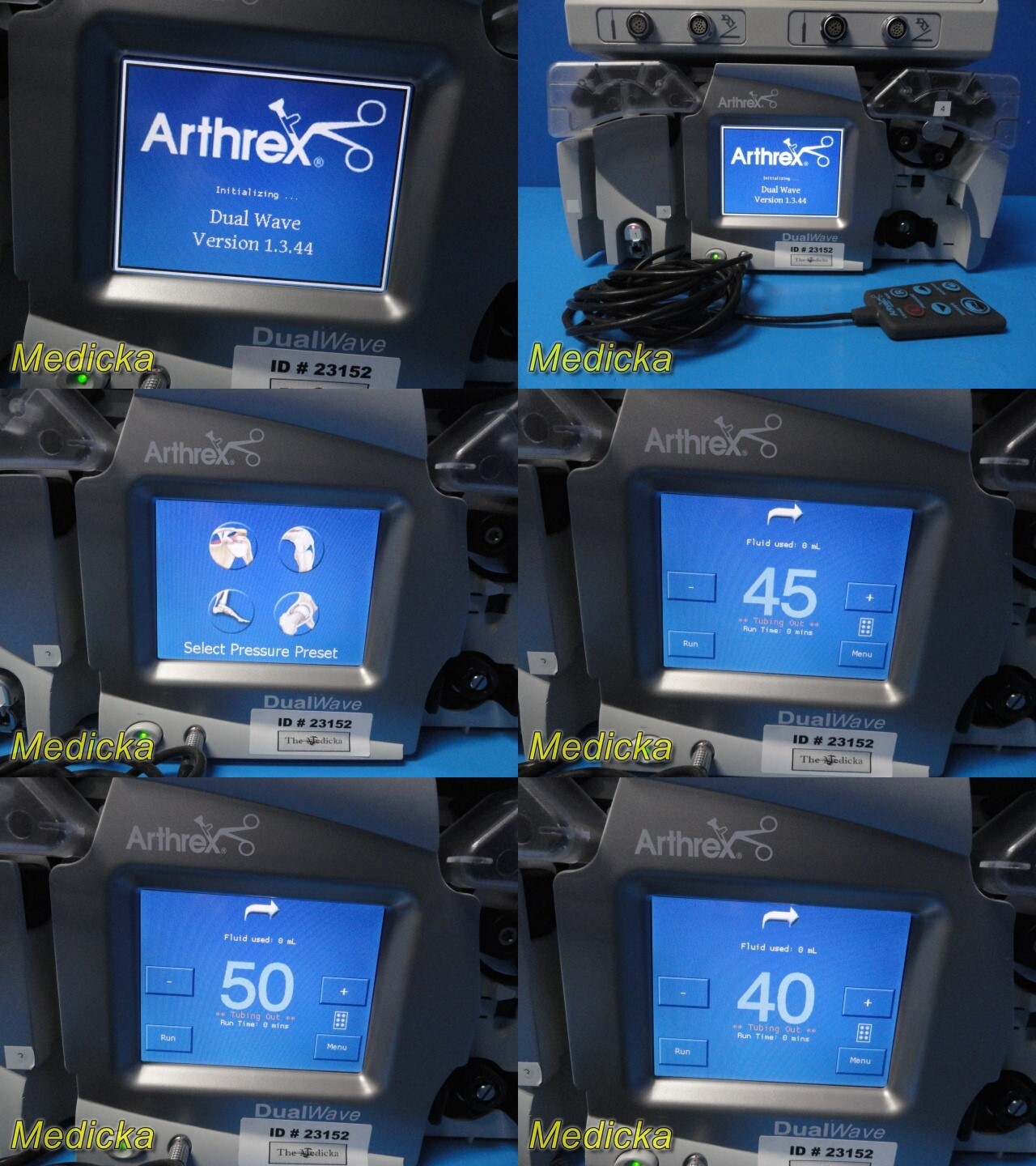 2010 Arthrex APS II Shaver Console W/ AR-6480 Dual Pump & Remote ~ 23152