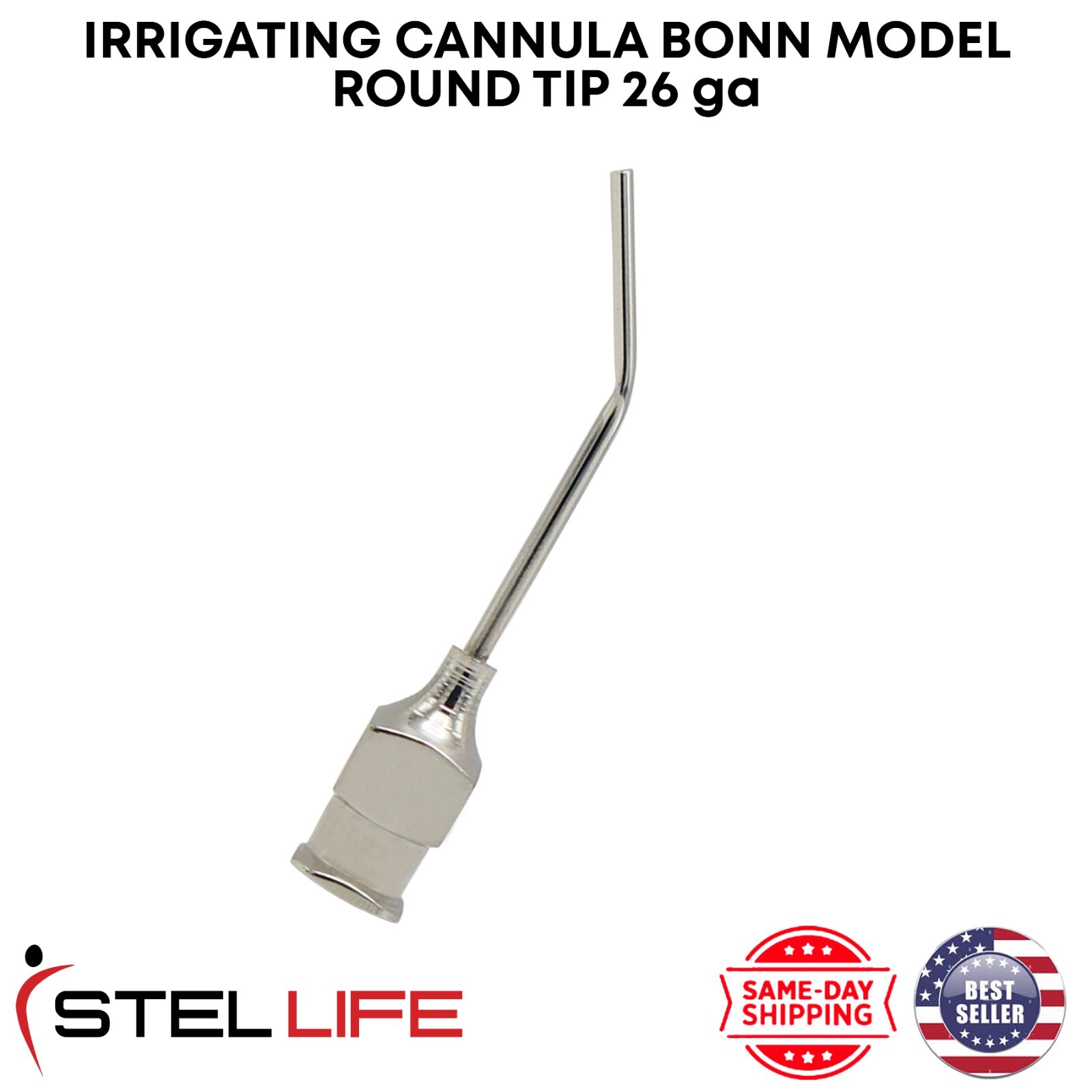 Irrigating Cannula Delicate Bonn Model 26G Ophthalmic Instruments German Grade