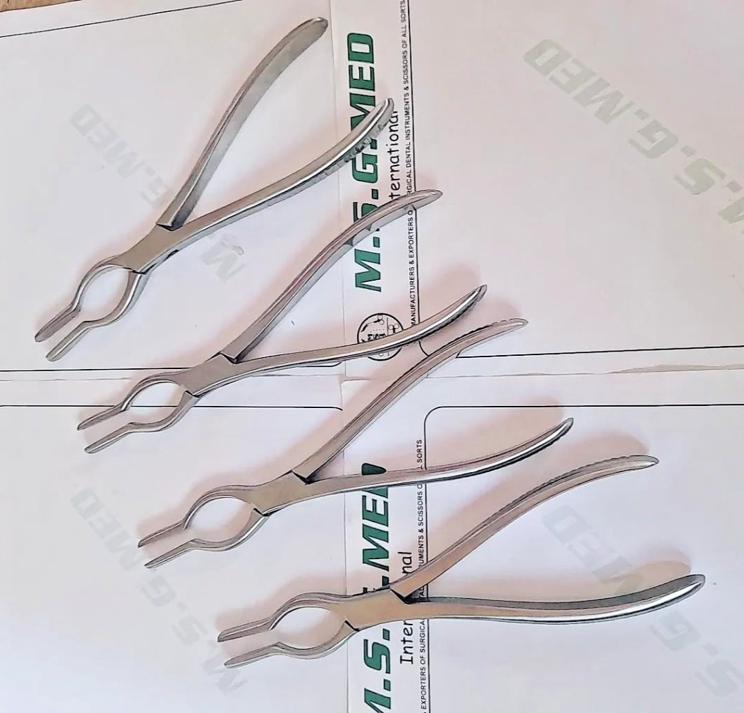 Walsham Universal Septum Straightening Forceps 23cm Stainless Steel 4PCS Set ENT