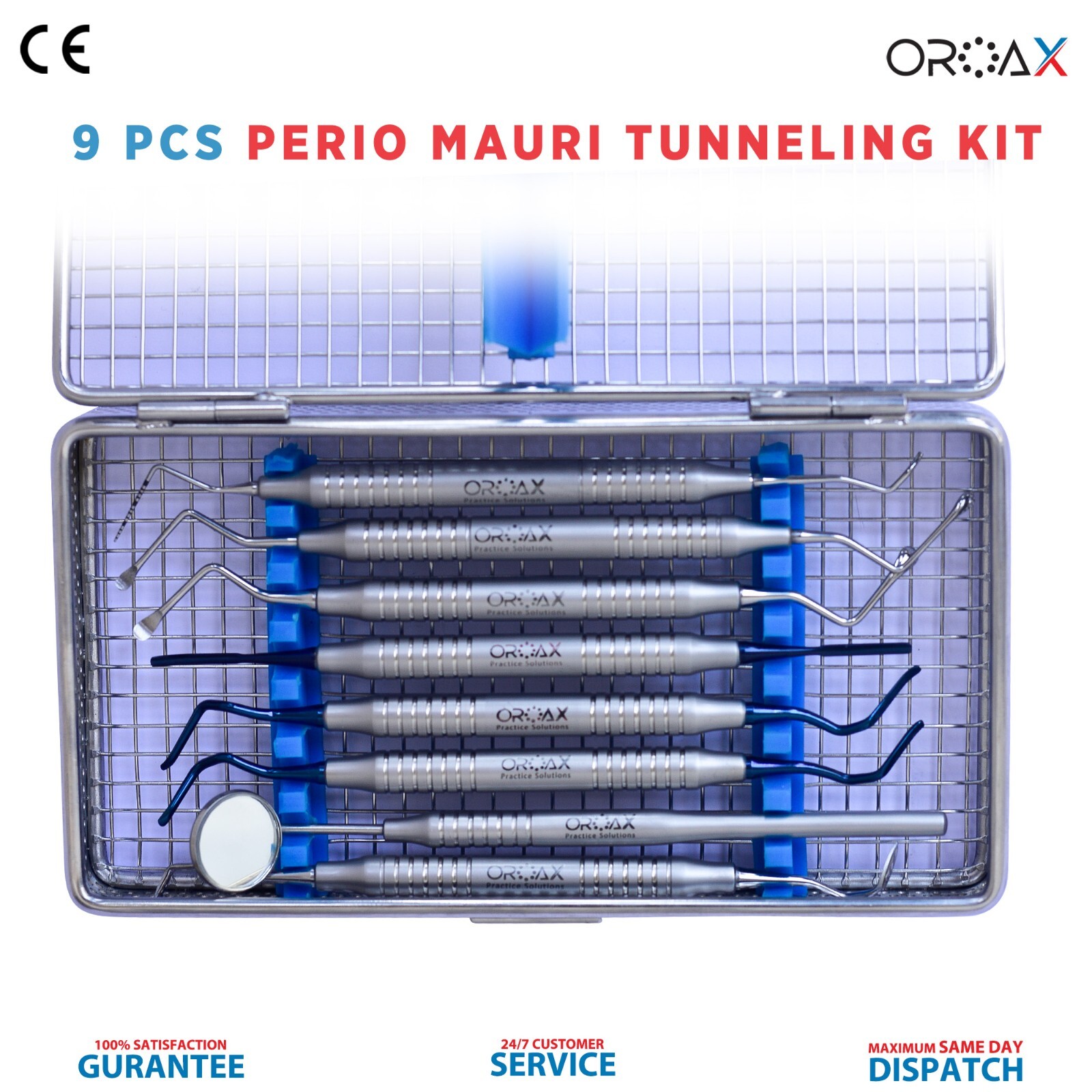Kit de tunelización Meuri Instrumentos quirúrgicos esenciales Periodontal