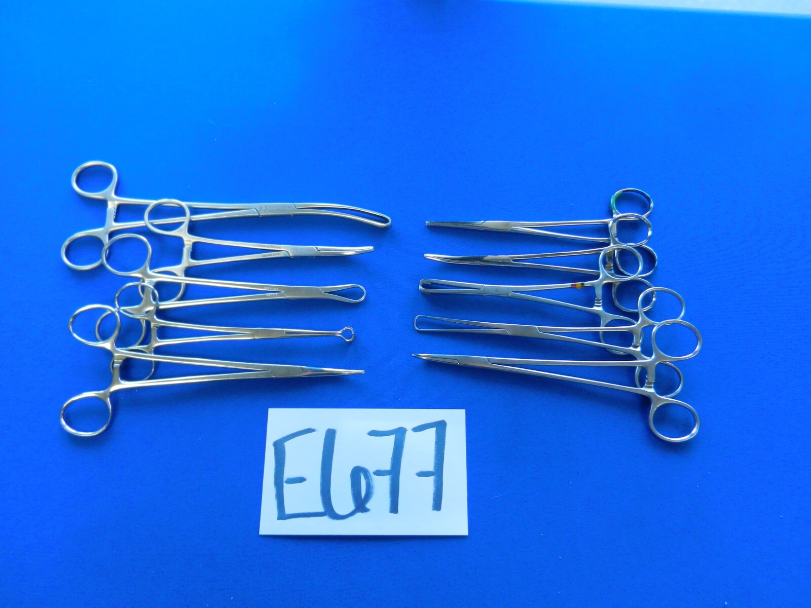 E677 Pilling Jarit Codman Lot of 10 Forceps 15.5-22.5cm Overall Length