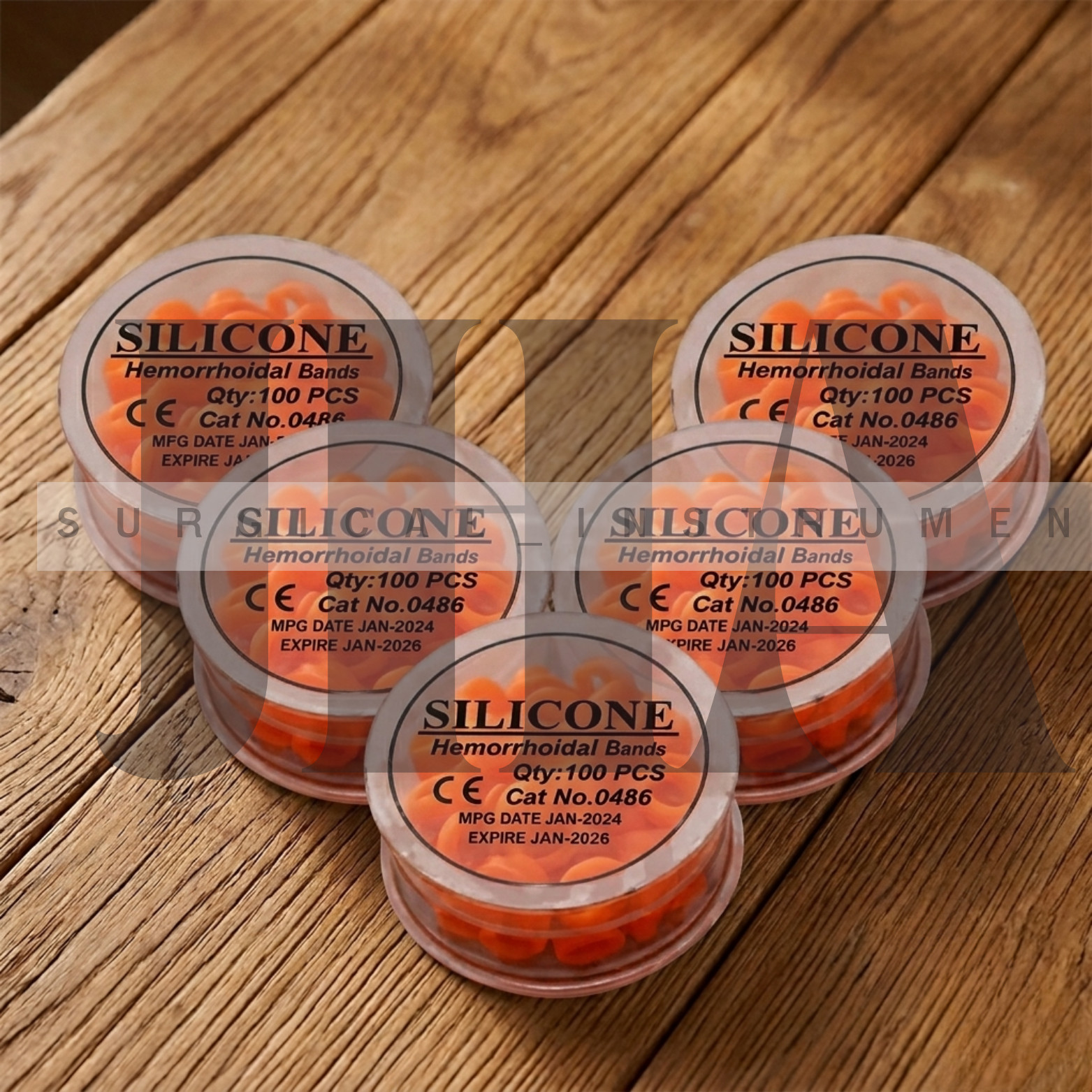 X10 Silicone Hemorrhoid Bands for Rubber Band Ligation Veterinary Instruments