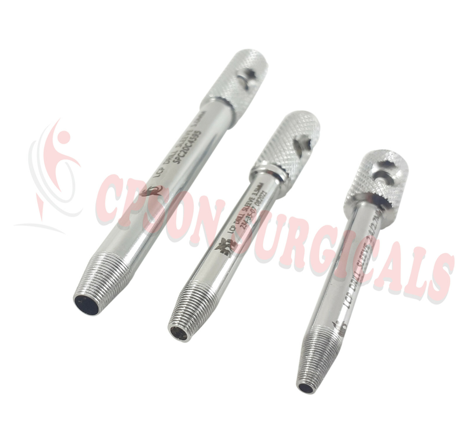 Orthopedic LCP Locking Drill Sleeve 2.4/2.7mm, 3.5mm, 5.0mm (Set of 3pcs) SS