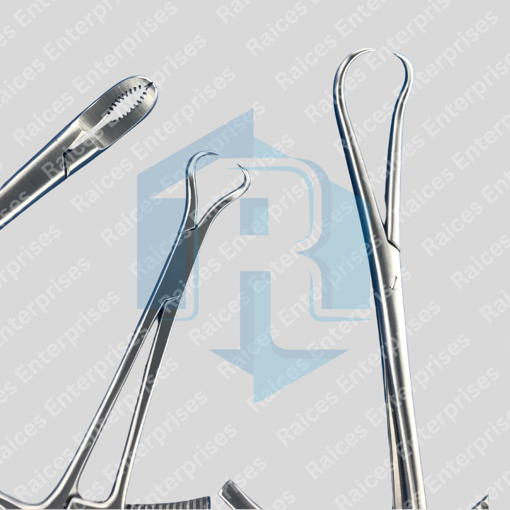 Bone Reduction Forceps Pointed & Serrated Set of 3 PCS Orthopedic Instruments