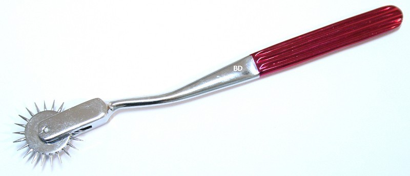 Red Neurological Wartenberg Pinwheel Chrome Plated