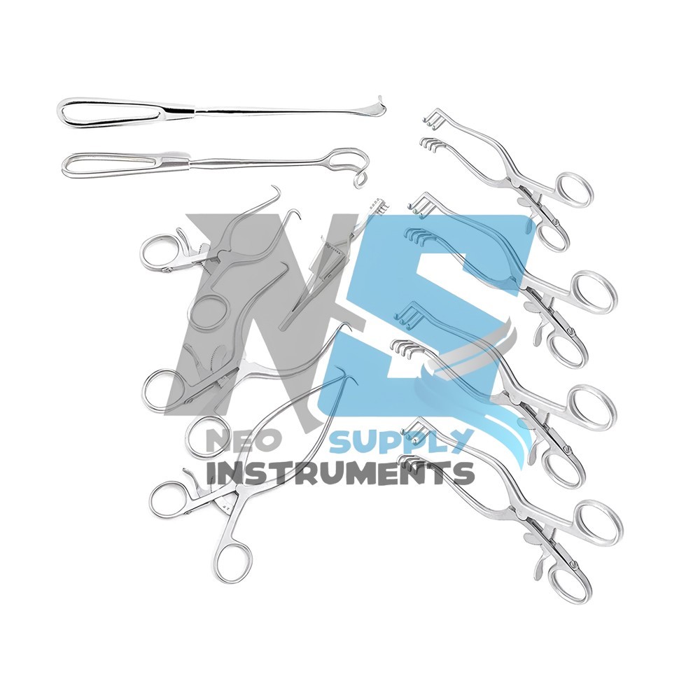 Surgical Veterinary Retractors Weitlaner Gelpi Stainless Instruments Set of 10