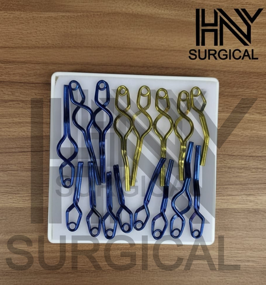 16 Pcs Aneurysm Clips Neurosurgery Set Titanium Premium Quality Clips A+