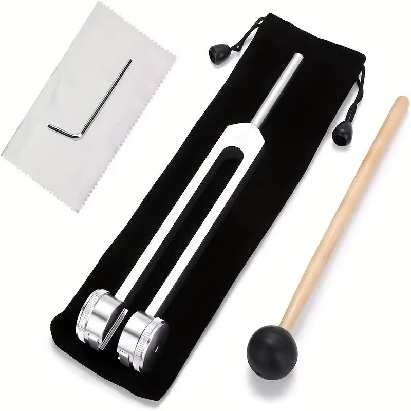 Aluminum Tuning Fork 128hz & Reflex Hammer for Healing Chakra Set Sound Therapy.