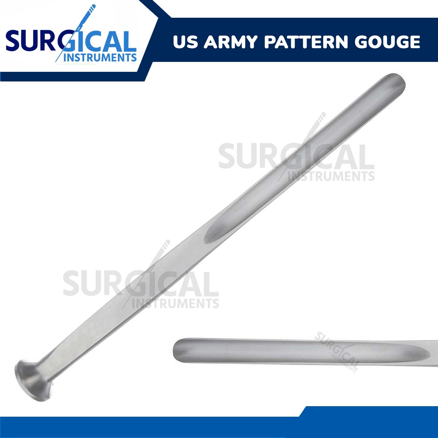 US Army Pattern Gouge Orthopedic Surgical Veterinary 10m Stainless German Grade