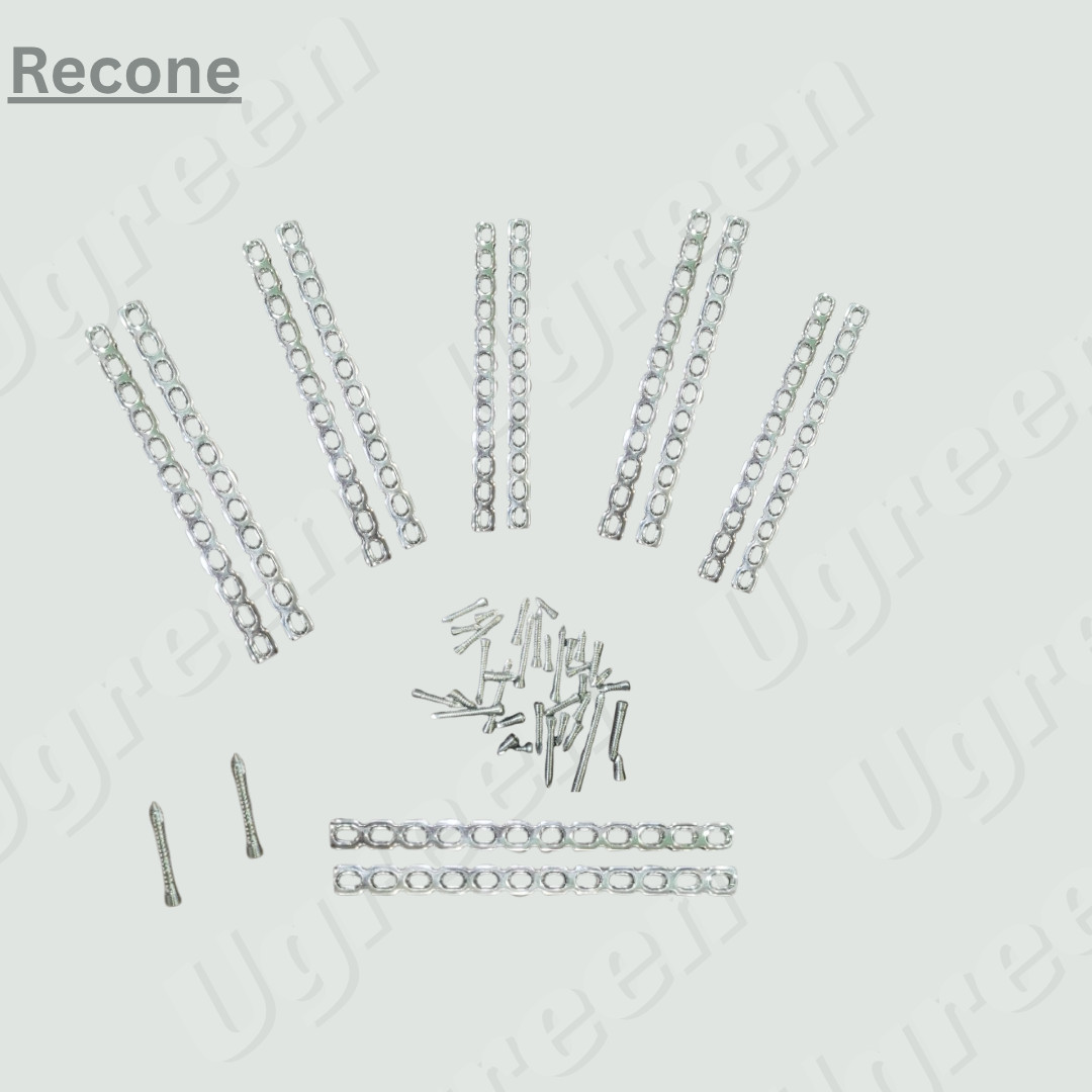 3.5m DCP Recon Straight Plate 6,7,8 &10 hole 2p each with 3.5mm 55 Screws Set SS