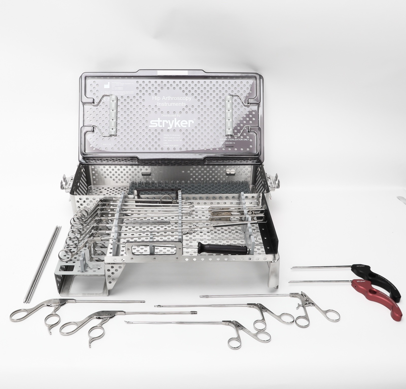 Stryker 0242-200-009 Hip Arthroscopy Instrument Set