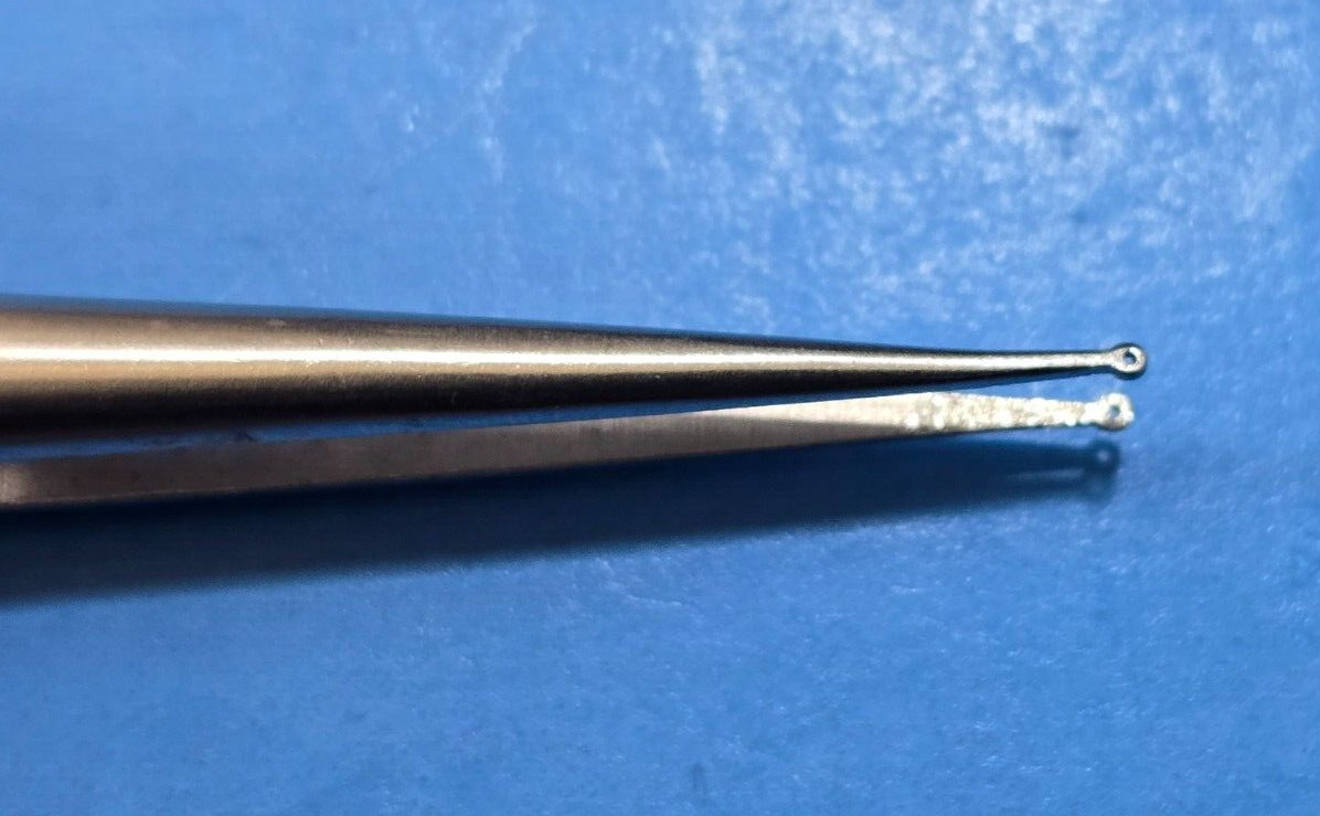 V.Mueller CH 8016 Surgical Neuro Spine Micro Tweezer Forceps 8″ Round Handle