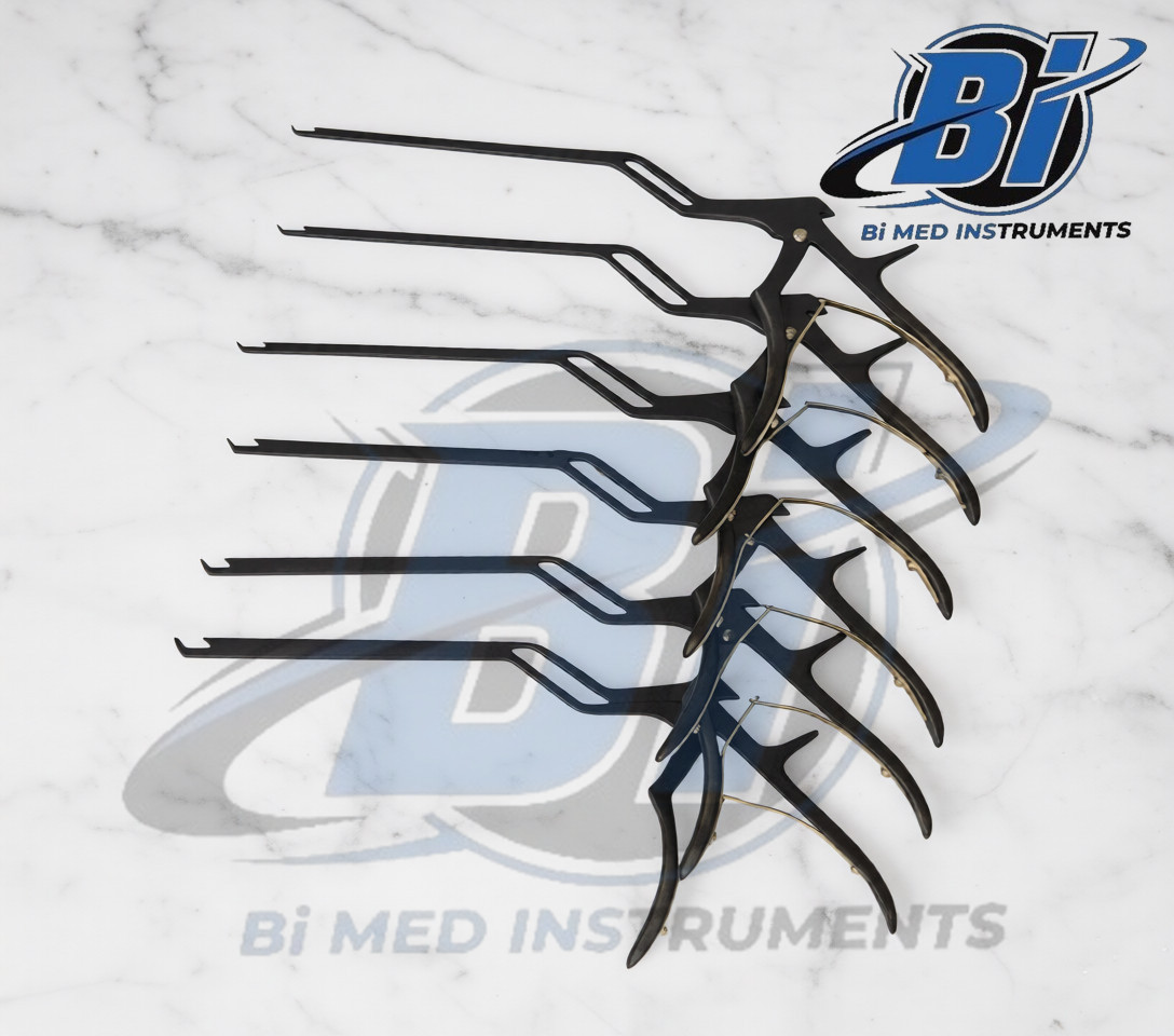 Kerrison Bayonet Bone Spine Rongeur, German Orthopedic Instruments Set of 6 PCs