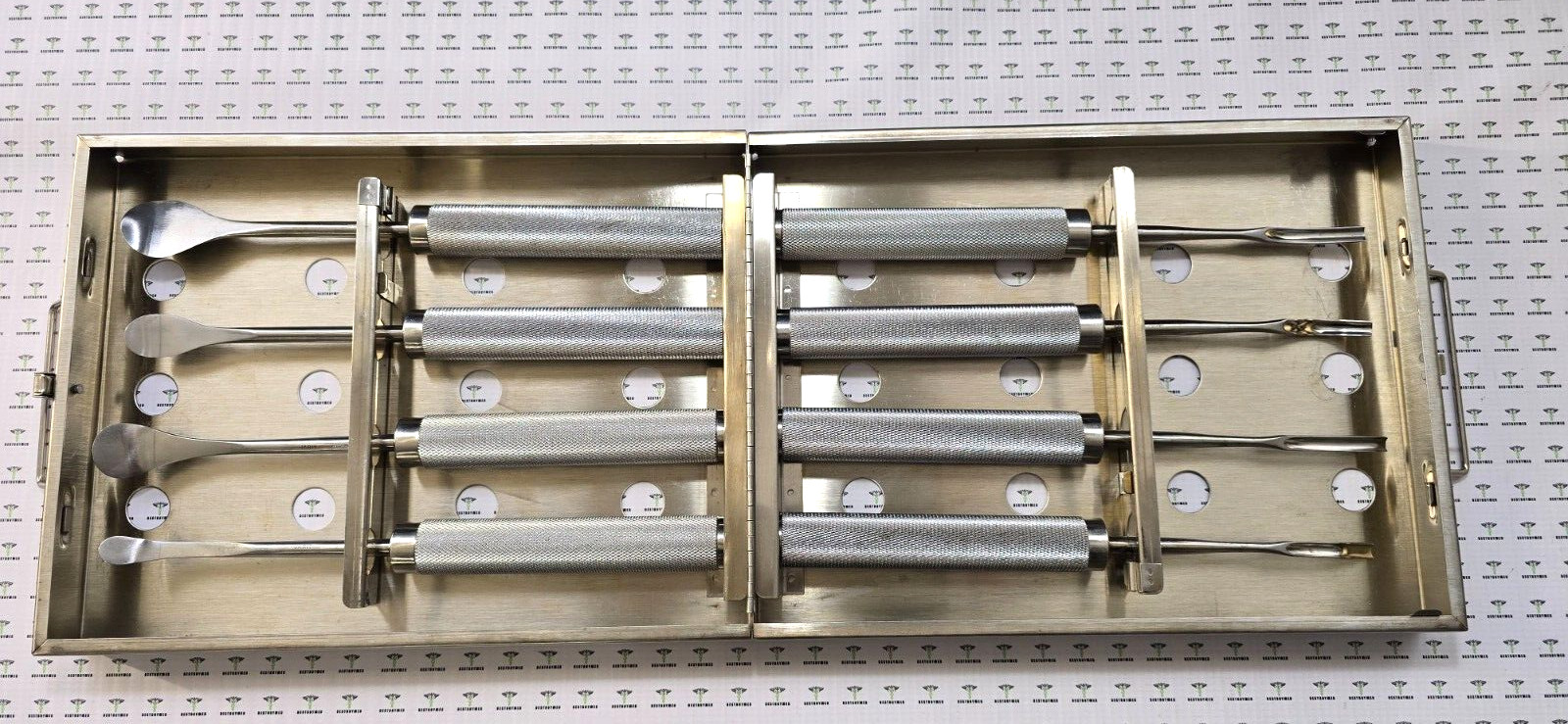 Jarit Orthopedic Cobb Spinal Elevator Curved Set & 4- Cobb Spinal Gouges Set