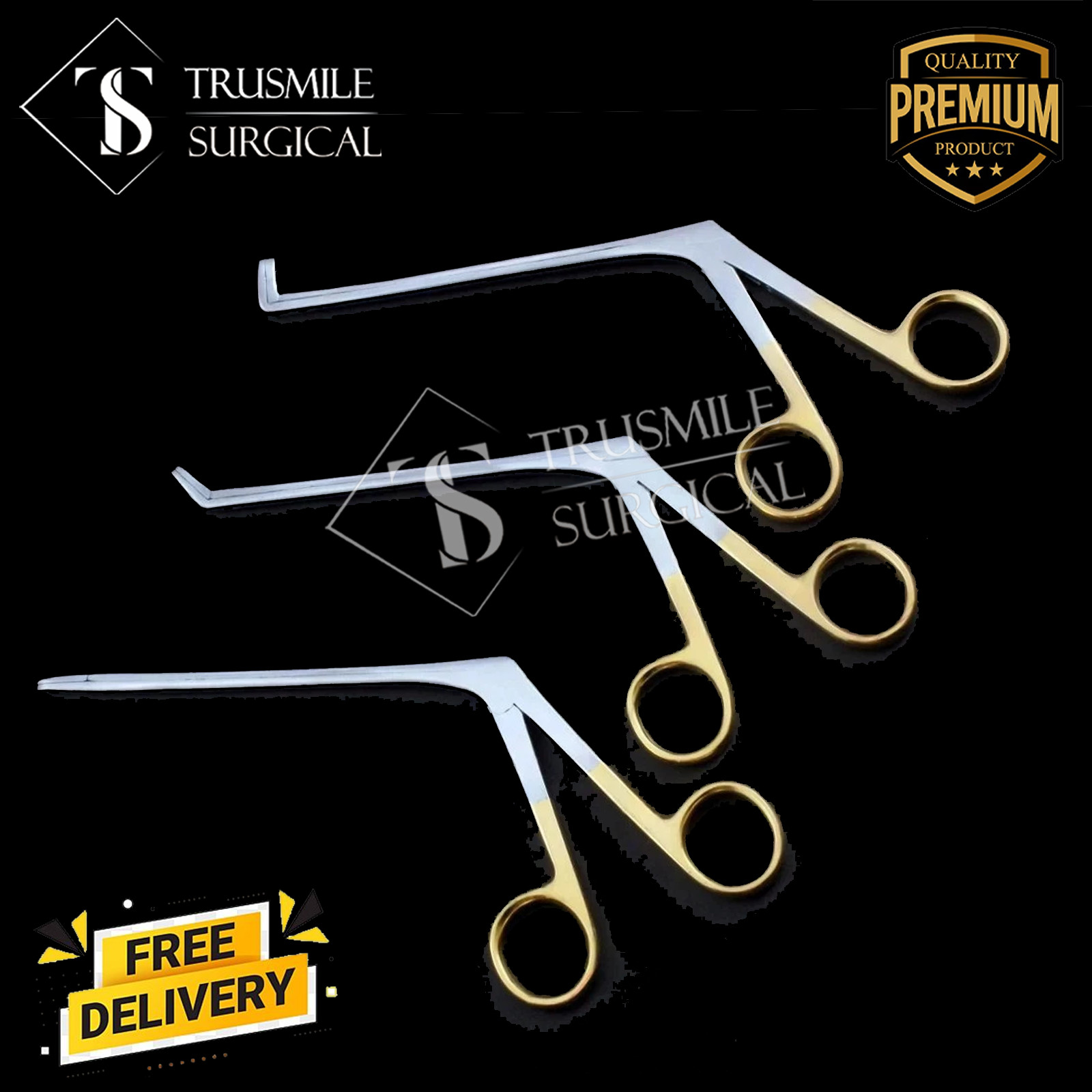 Weil Blakesley Nasal Forceps Straight/45/90 Degree 140mm 3 PCs Set fess surgery