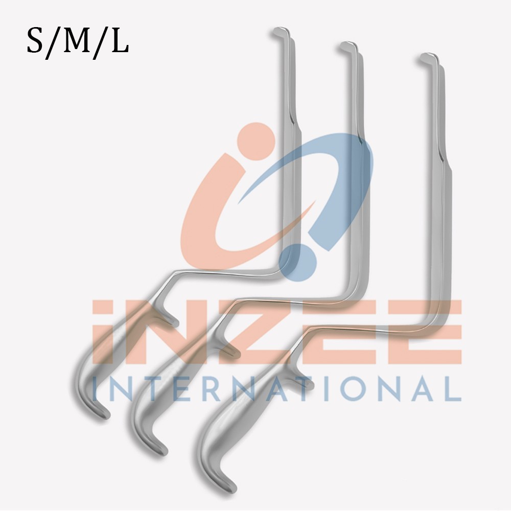 ST Mark Pelvis Retractor Deep Surgery Set OF 3 PSc Surgical Orthopedic instrumet