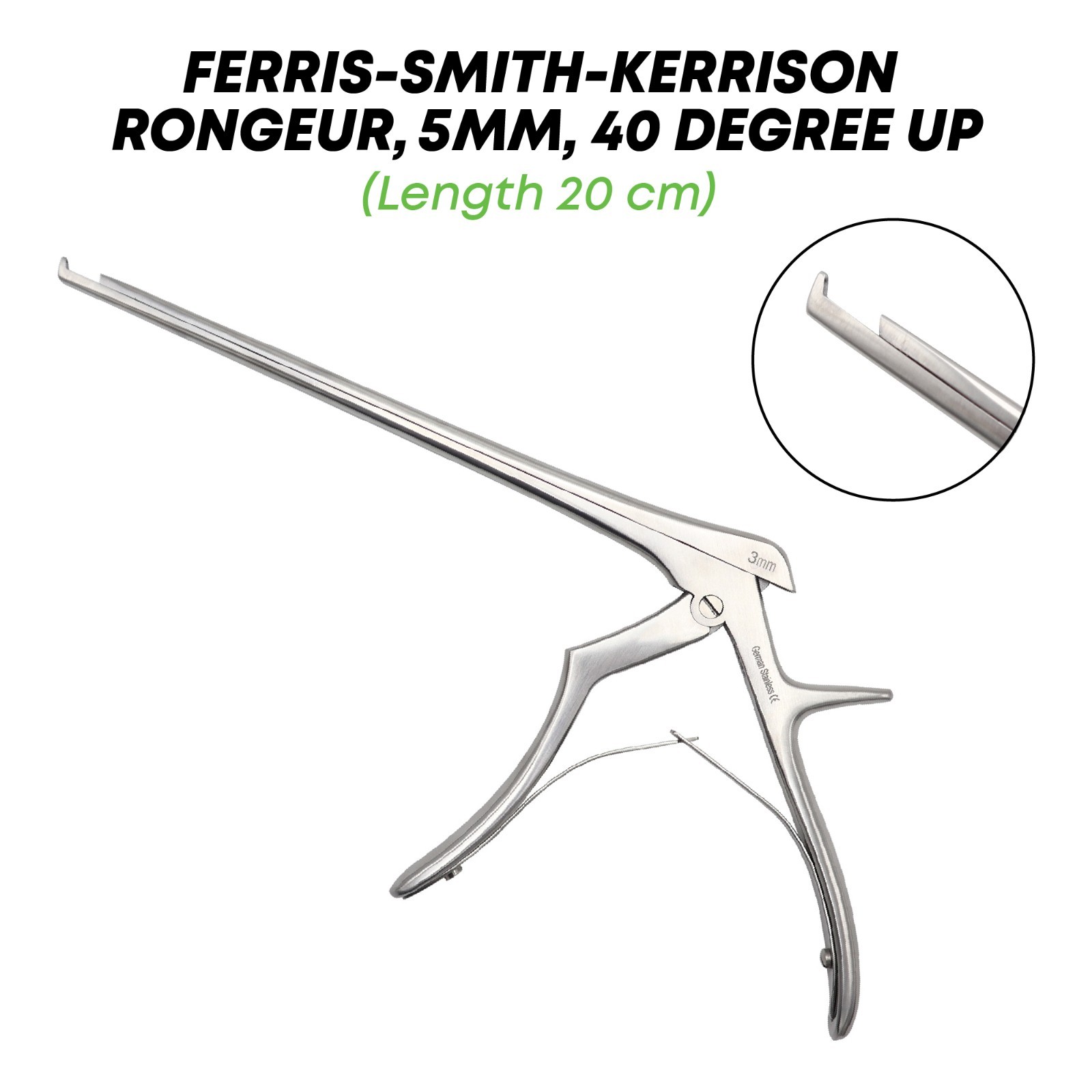 Ferris Smith Kerrison Rongeur 20 cm 5mm 40° Up Orthopedic Surgical Instruments