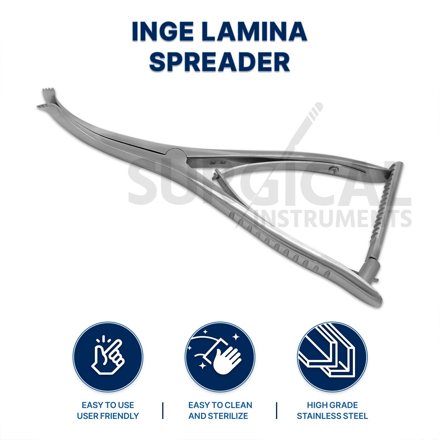Inge Lamina Spreader 6″ (15.2cm) Jaws Open to Neurosurgery Surgical German Grade