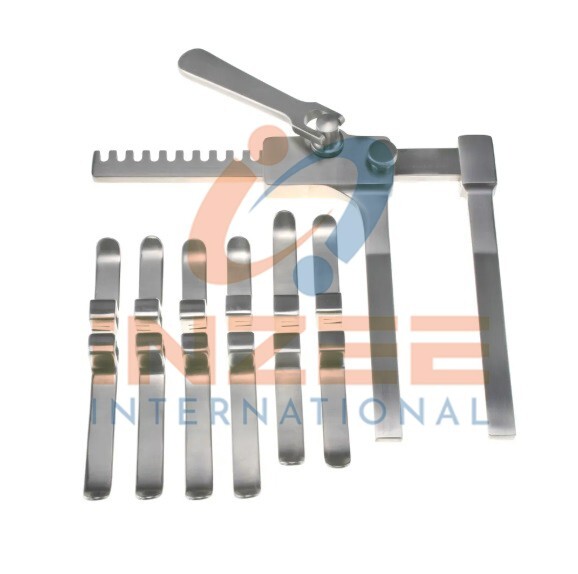 Laminectomy Retractor 13 PCS Set Complete Spine Surgical Instruments By Inzee