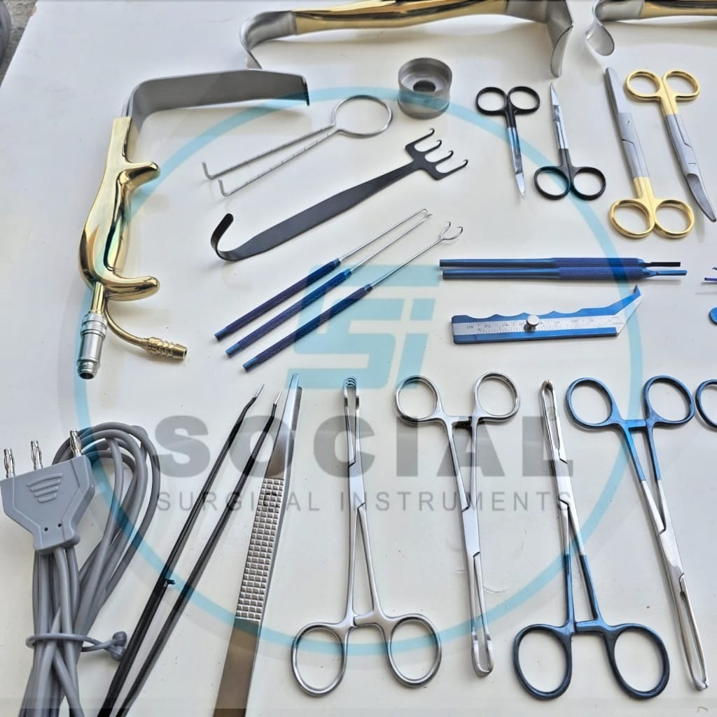 Tebbetts Breast Surgery Instruments Set of 38 PCs Breast Augmentation Set