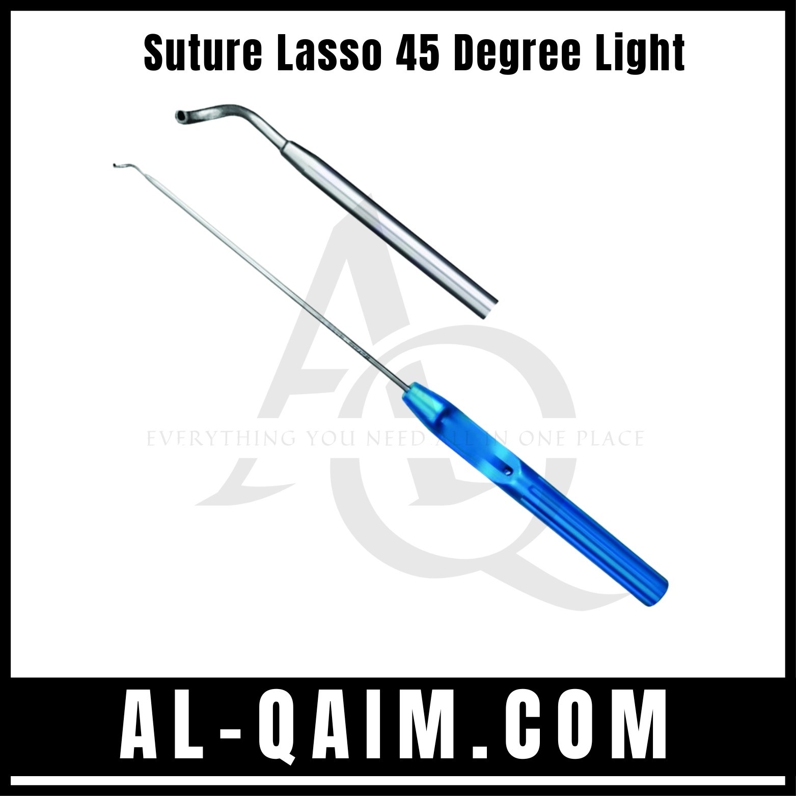 Shoulder arthroscopy instruments Suture Lasso 45 degree Left suture passer