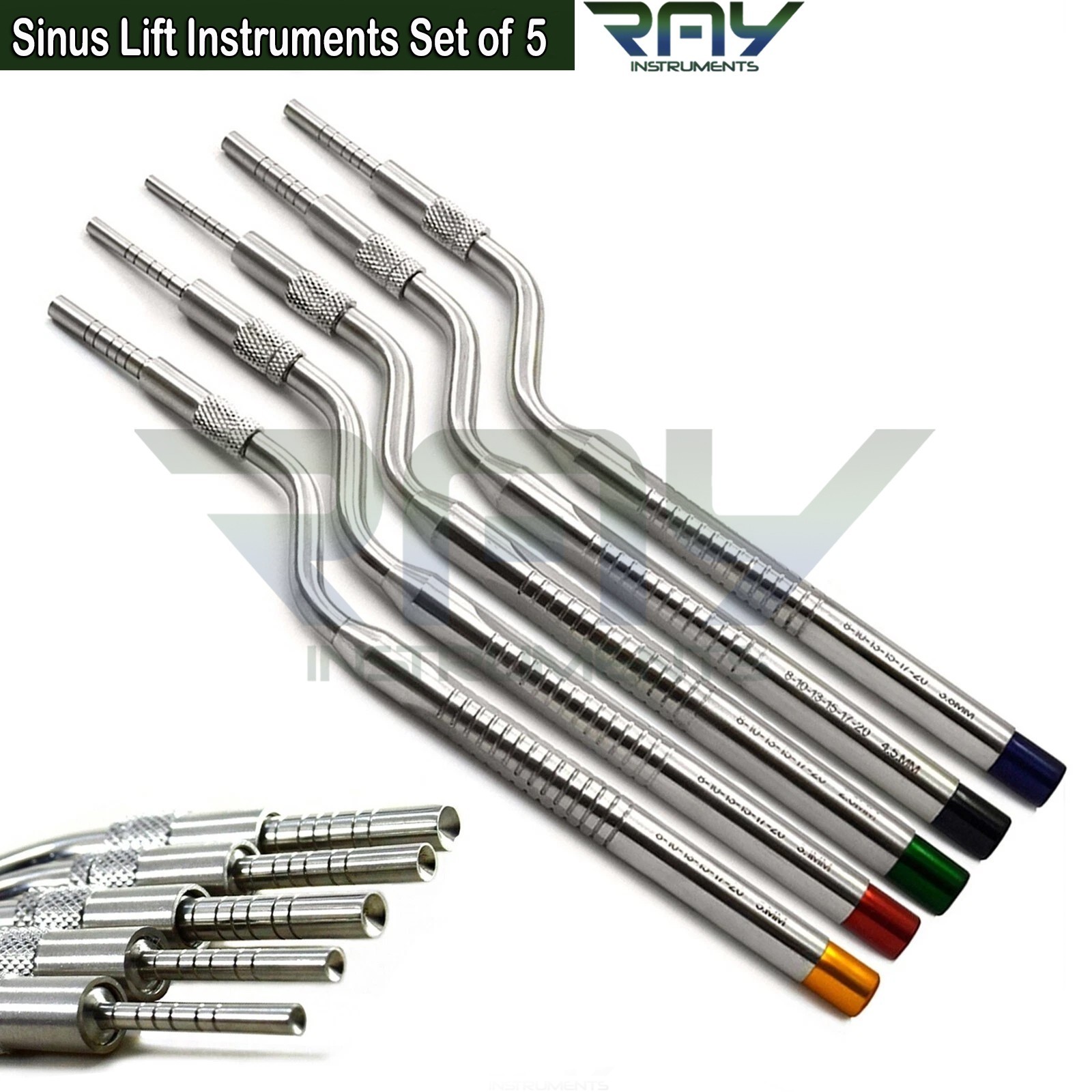 Osteotome Curved Elevators Spreader & Dental PRF Implant Bone Graft Instruments