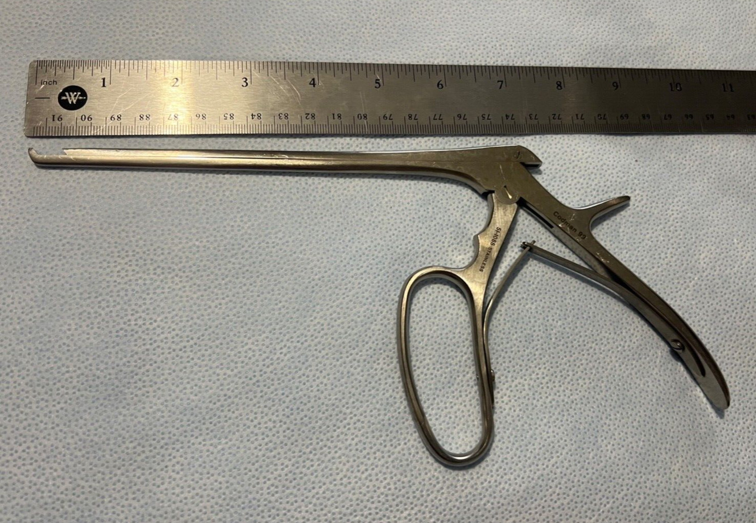 Codman 51-1085 Ferris Smith Kerrison Rongeur 3mm X 40° Up X 7″ Orthopedic Neuro