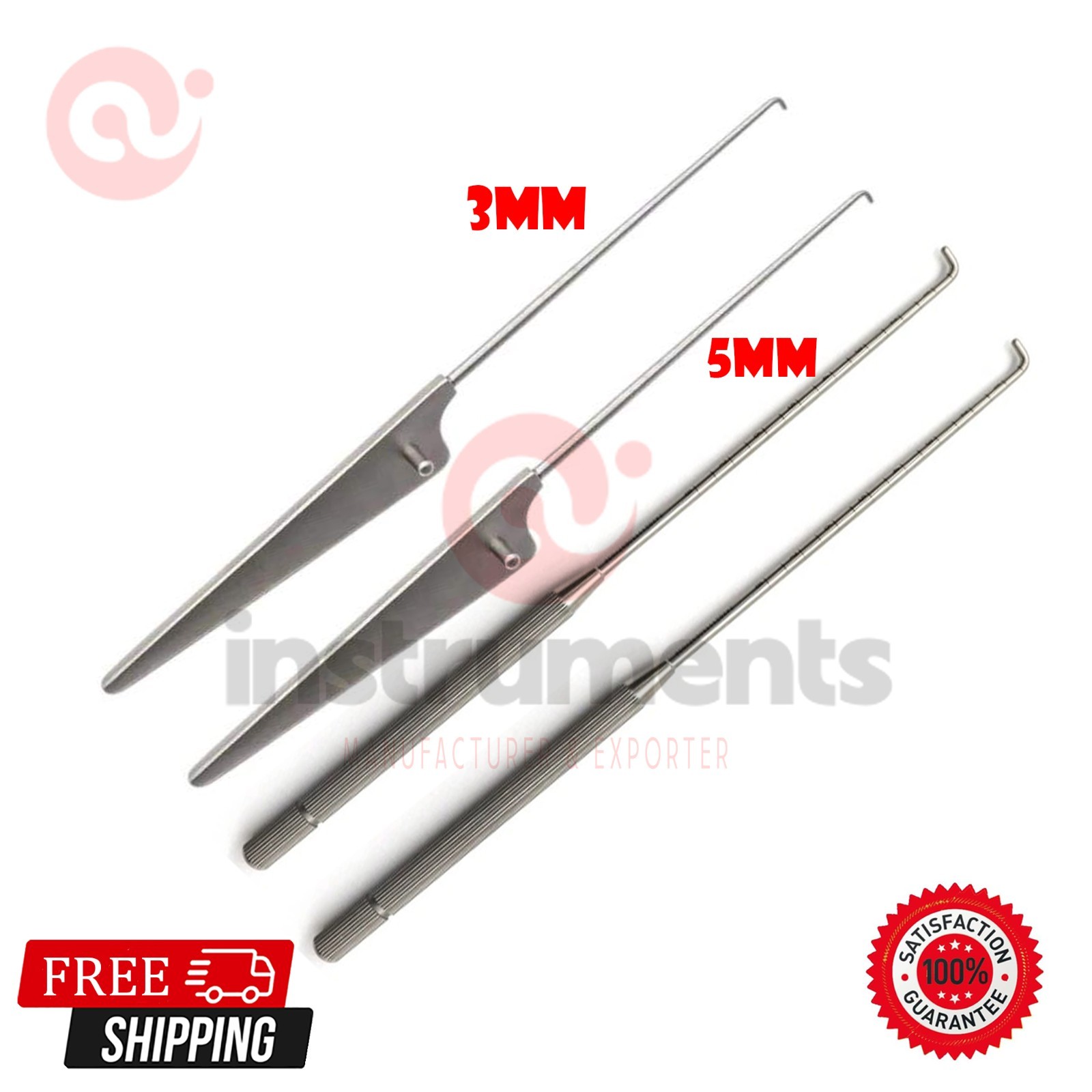Arthroscopy Probe 4 Pcs 3mm&5mm Knife Arthroscopic instruments By Ai